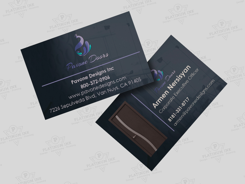 spot uv business cards